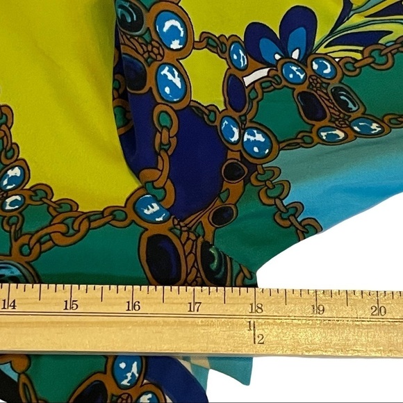 Sangria Size 6 Colourful Abstract 3/4 Sleeve Knee Length Business Dress … - Picture 14 of 16